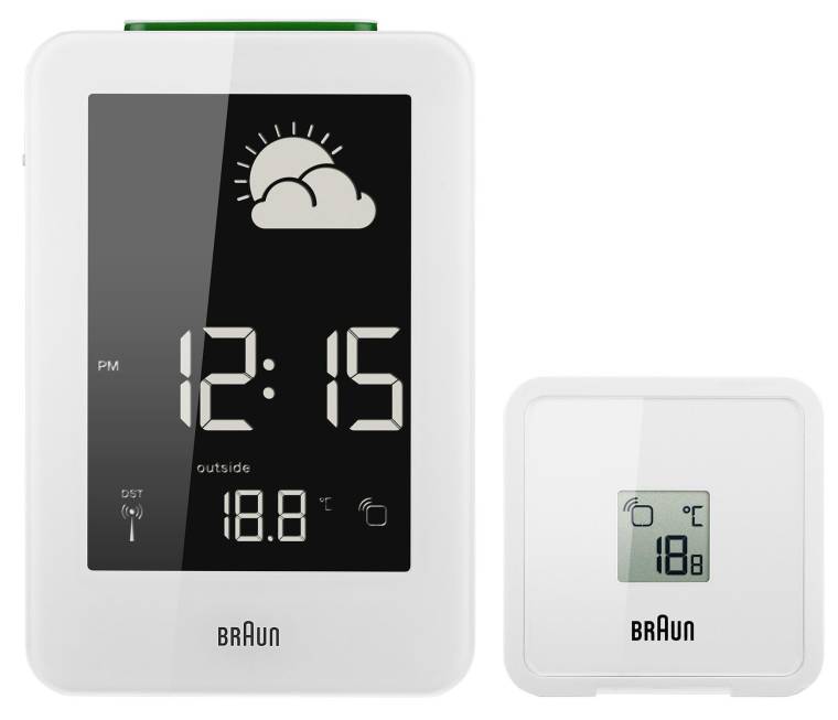 Braun BNC013 Hava İstasyonlu Dijital Masa Saati - Beyaz - 3