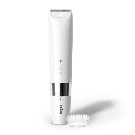 Braun Body Mini Trimmer BS1000 Vücut Tüy Kesme Makinesi + Düzeltici Tarak, Pil ve Temizleme Fırçası - 2