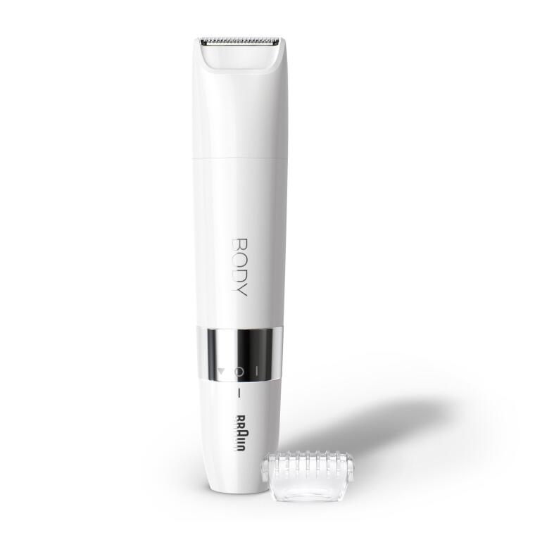Braun Body Mini Trimmer BS1000 Vücut Tüy Kesme Makinesi + Düzeltici Tarak, Pil ve Temizleme Fırçası - 2