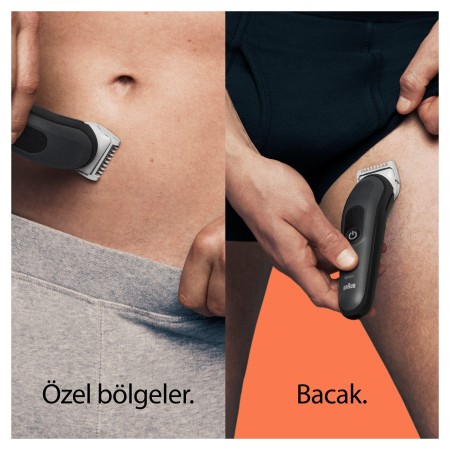 Braun BodyGroomer 3 BG 3340 SkinShield Teknolojisi, 3 Ek Parçalı Vücut Bakım Seti - Thumbnail