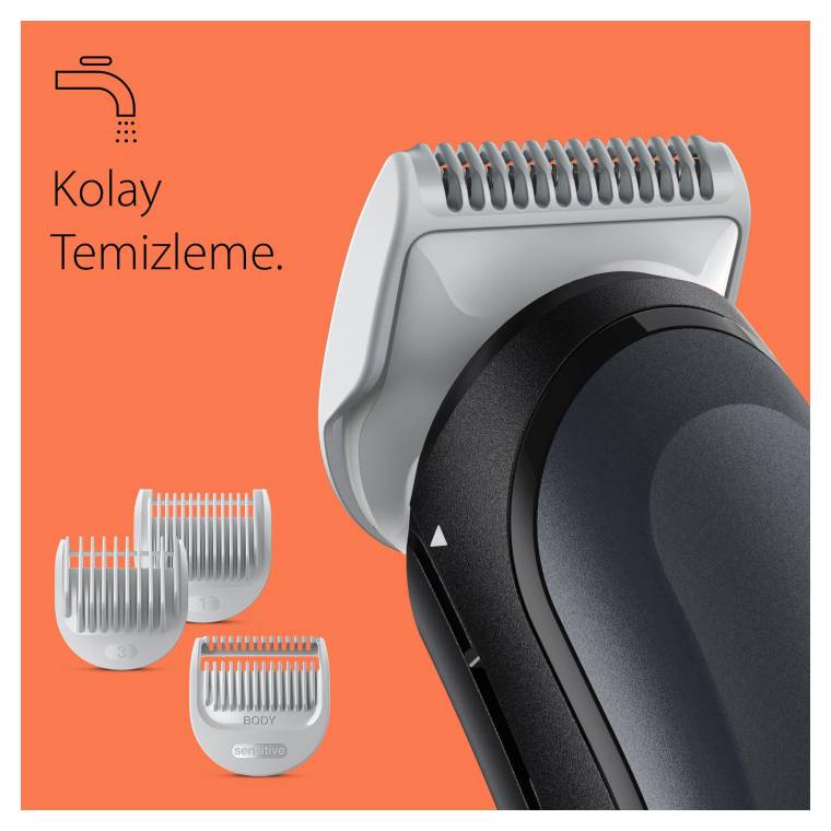 Braun BodyGroomer 3 BG 3340 SkinShield Teknolojisi, 3 Ek Parçalı Vücut Bakım Seti              - 6