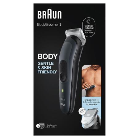 Braun BodyGroomer 3 BG 3350 SkinShield Teknolojisi, 3 Ek Parçalı Vücut Bakım Seti - 8