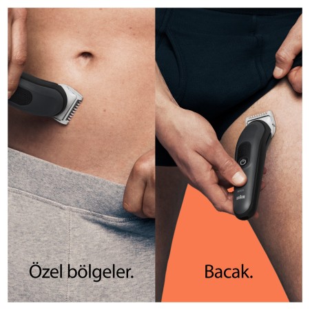 Braun BodyGroomer 3 BG 3350 SkinShield Teknolojisi, 3 Ek Parçalı Vücut Bakım Seti - Thumbnail