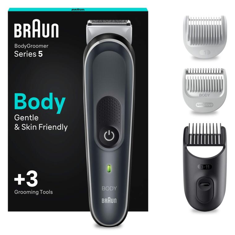 Braun BodyGroomer 5 BG 5340 SkinShield Teknolojisi, 3 Ek Parçalı Vücut Bakım Seti - 1