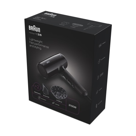 Braun BRHD215E HD2.15 Difüzörlü Saç Kurutma Makinesi, 2 Başlıklı, 2100W - 10