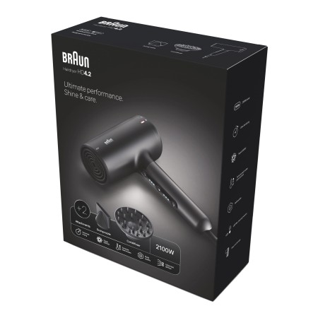 Braun BRHD425E HD4.2 IONTEC Difüzörlü Saç Kurutma Makinesi, 2 Başlıklı, 2100W - 2
