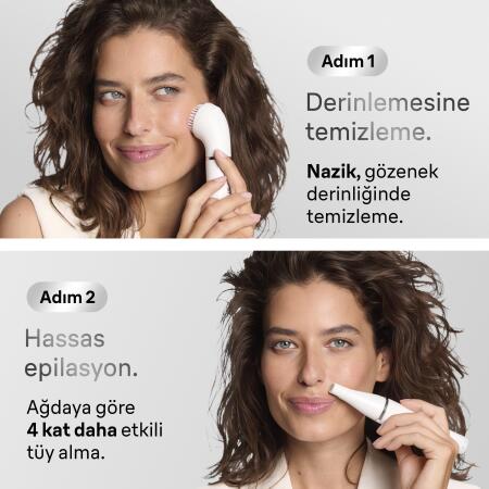 Braun FaceSpa Yüz Epilatörü, Yüz Temizleme Başlığı, 810 - 3