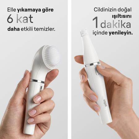 Braun FaceSpa Yüz Epilatörü, Yüz Temizleme Başlığı, 810 - 4