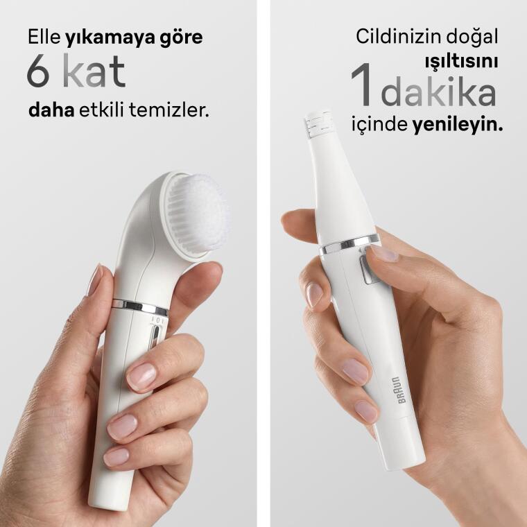 Braun FaceSpa Yüz Epilatörü, Yüz Temizleme Başlığı, 810 - 4