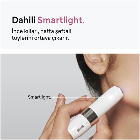 Braun FS1000 Mini Yüz Tüy Alma Makinesi Pil Ve Temizleme Fırçası, Seyahat Boy, Kablosuz Kullanım - 4