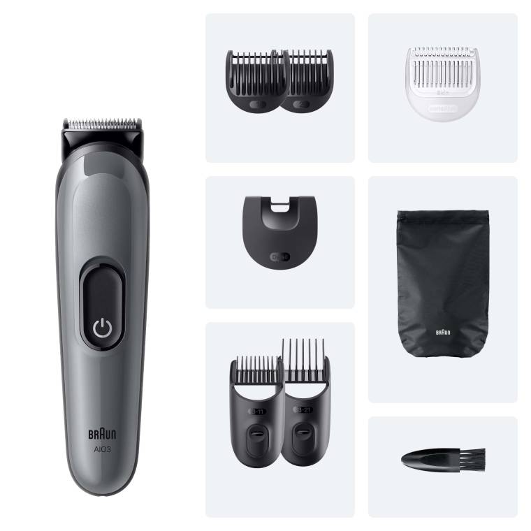 Braun Hepsi Bir Arada Series 3, 8’i 1 arada Tıraş Kiti, Keskin Bıçak, 14 Uzunluk, AIO3540 - 6