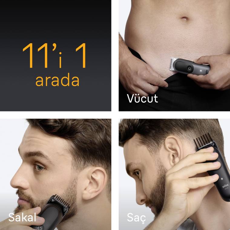 Braun Hepsi Bir Arada Series 5, 11’i 1 arada Tıraş Kiti, Keskin Bıçak, Vücut Tıraşı AIO5560 - 3