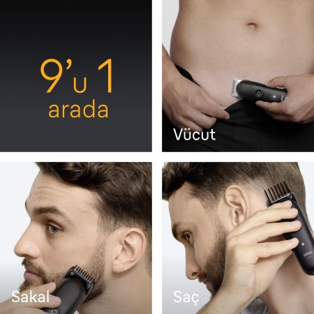 Braun Hepsi Bir Arada Series 5, 9’u 1 arada Tıraş Kiti, Keskin Bıçak, Vücut Tıraşı AIO5540 - 3