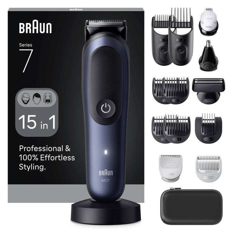 Braun Hepsi Bir Arada Series 7, 15'i 1 arada Tıraş Kiti, ProBlade, AutoSense, AIO7580 - 1
