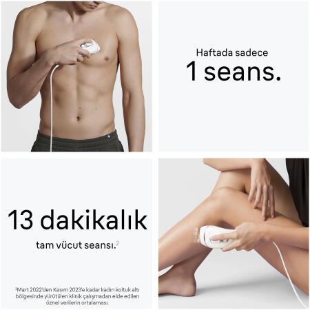 Braun IPL Silk·expert Pro 3, Evde Tüy Alma, Çanta, Venus Tıraş Makinesi, 2 Başlık ile, PL3122 - 4