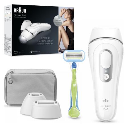 Braun IPL Silk·expert Pro 3, Evde Tüy Alma, Çanta, Venus Tıraş Makinesi, 2 Başlık ile, PL3122 - 8