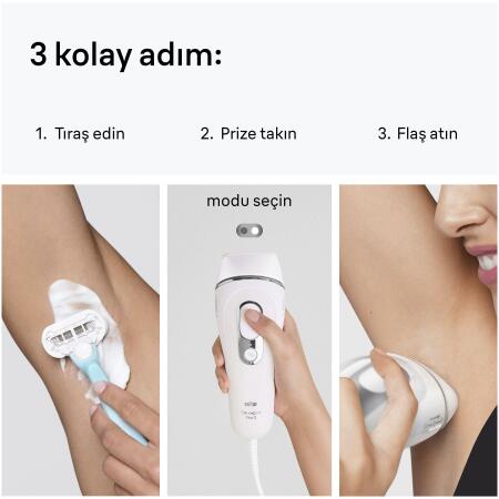 Braun IPL Silk·expert Pro 3, Evde Tüy Alma, Çanta, Venus Tıraş Makinesi, 2 Başlık ile, PL3122 - 5