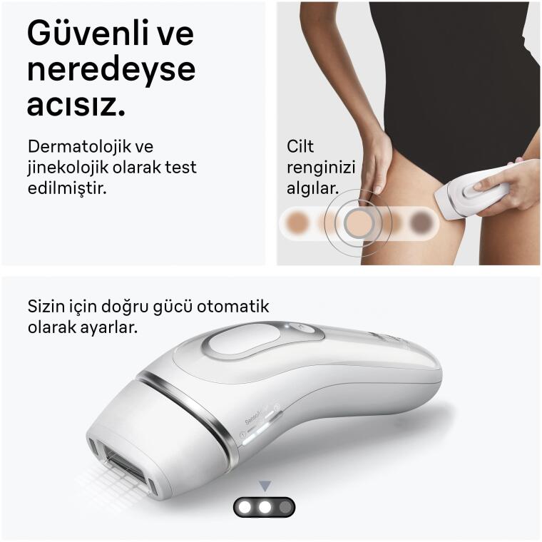 Braun IPL Silk·expert Pro 3, Evde Tüy Alma, Çanta, Venus Tıraş Makinesi, 2 Başlık ile, PL3122 - 6