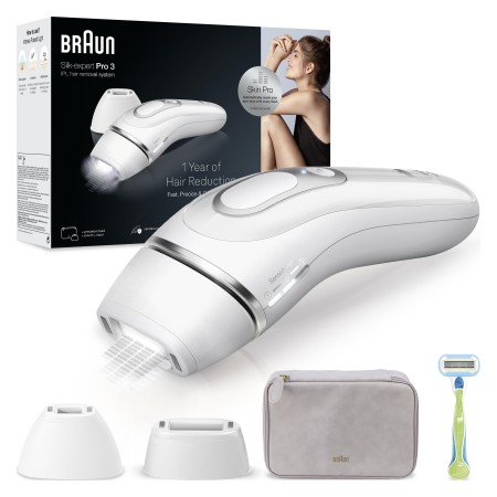 Braun IPL Silk·expert Pro 3, Evde Tüy Alma, Çanta, Venus Tıraş Makinesi, 2 Başlık ile, PL3132