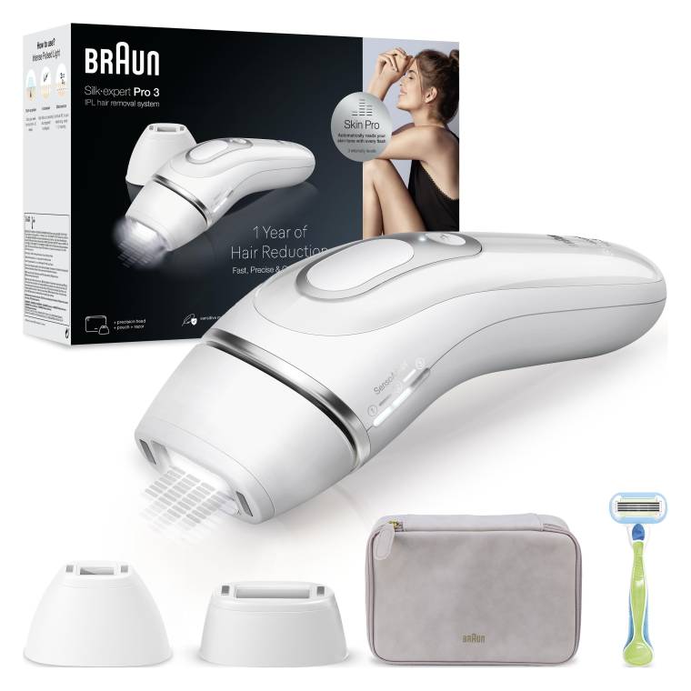 Braun IPL Silk·expert Pro 3, Evde Tüy Alma, Çanta, Venus Tıraş Makinesi, 2 Başlık ile, PL3132 - 1