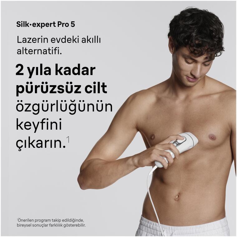 Braun IPL Silk·expert Pro 5, Evde Lazerle Tüy Alma, Çanta, Gillette Venus, 2 Başlık, PL5234 - 2
