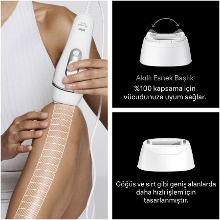 Braun IPL Silk·expert Pro 5, Evde Lazerle Tüy Alma, Çanta, Gillette Venus, 2 Başlık, PL5234 - 5
