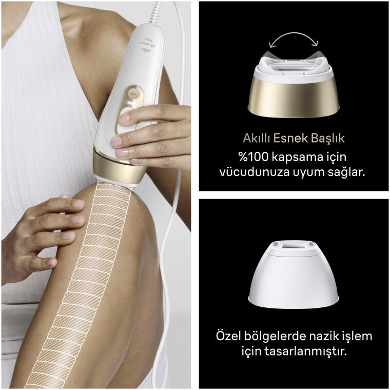 Braun IPL Silk·expert Pro 5, Evde Lazerle Tüy Alma, Çanta, Gillette Venus, 2 Başlık, PL5221 - 5