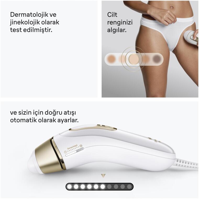 Braun IPL Silk·expert Pro 5, Evde Lazerle Tüy Alma, Çanta, Gillette Venus, 3 Başlık, PL5311 - 9
