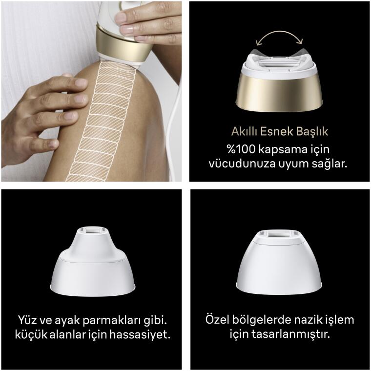 Braun IPL Silk·expert Pro 5, Evde Lazerle Tüy Alma, Çanta, Gillette Venus, 3 Başlık, PL5351 - 5