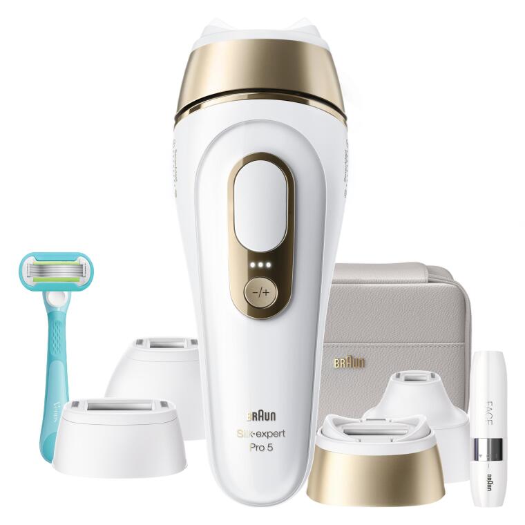 Braun IPL Silk·expert Pro 5, Evde Lazerle Tüy Alma, Mini Yüz Tüy Alma Cihazı, 4 Başlık, PL5412 - 8