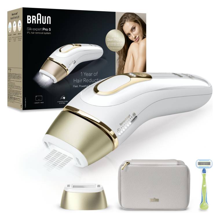 Braun IPL Silk·expert Pro 5, Evde Tüy Alma, Çanta, 1 Başlık ile, PL5052 - 1