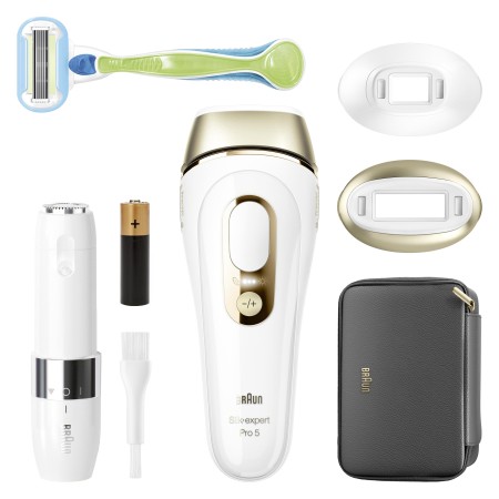Braun IPL Silk·expert Pro 5, Evde Lazerle Tüy Alma, Mini Yüz Tüy Alma Cihazı, 2 Başlık, PL5146 - 8