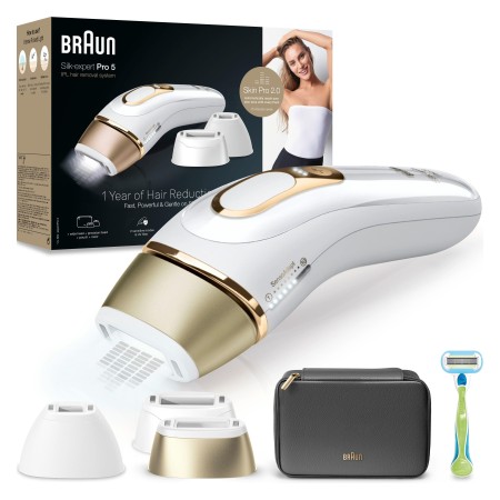 Braun IPL Silk·expert Pro 5, Evde Tüy Alma, Çanta, Venus Tıraş Makinesi, 3 Başlık ile, PL5242 