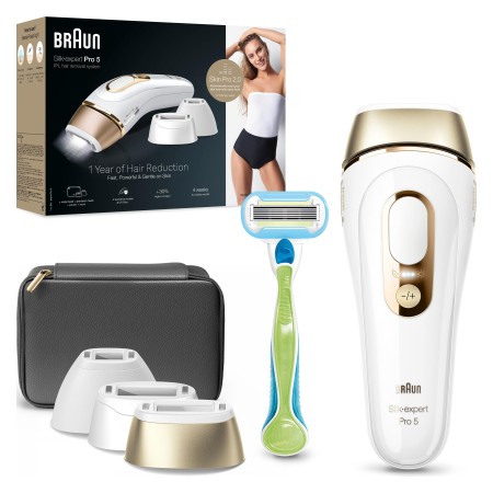 Braun IPL Silk·expert Pro 5, Evde Tüy Alma, Çanta, Venus Tıraş Makinesi, 3 Başlık ile, PL5242 - Thumbnail