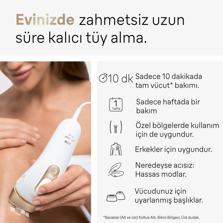 Braun IPL Silk·expert Pro 5, Evde Tüy Alma, Çanta, Venus Tıraş Makinesi, 4 Başlık ile, PL5382 - 5