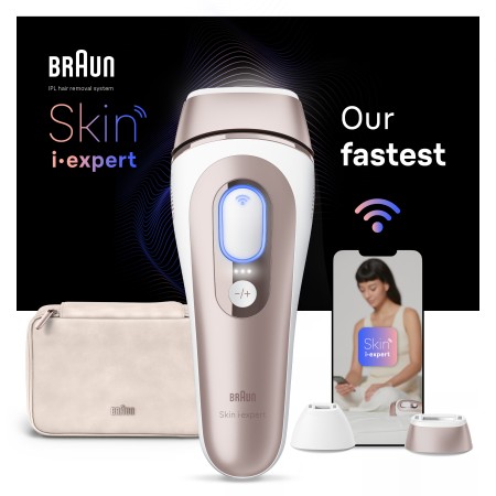 Braun IPL Skin i·expert, Evde Tüy Alma, Ücretsiz Uygulama, Çanta, Gillette Venus, 2 Başlık, PL7147 - Thumbnail