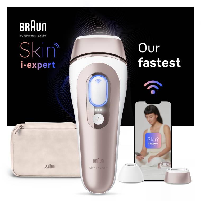 Braun IPL Skin i·expert, Evde Tüy Alma, Ücretsiz Uygulama, Çanta, Gillette Venus, 2 Başlık, PL7147 - 1