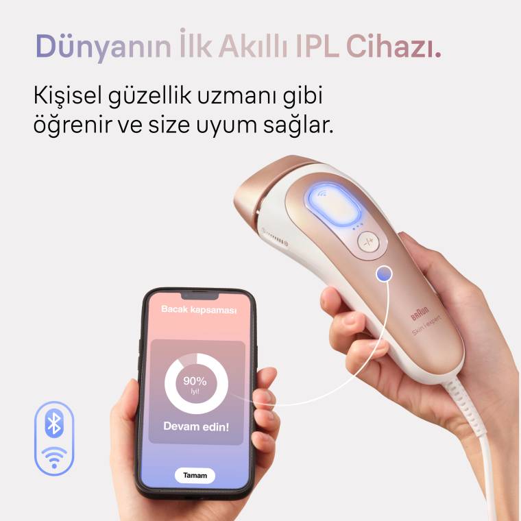 Braun IPL Skin i·expert, Evde Tüy Alma, Ücretsiz Uygulama, Çanta, Gillette Venus, 2 Başlık, PL7147 - 3