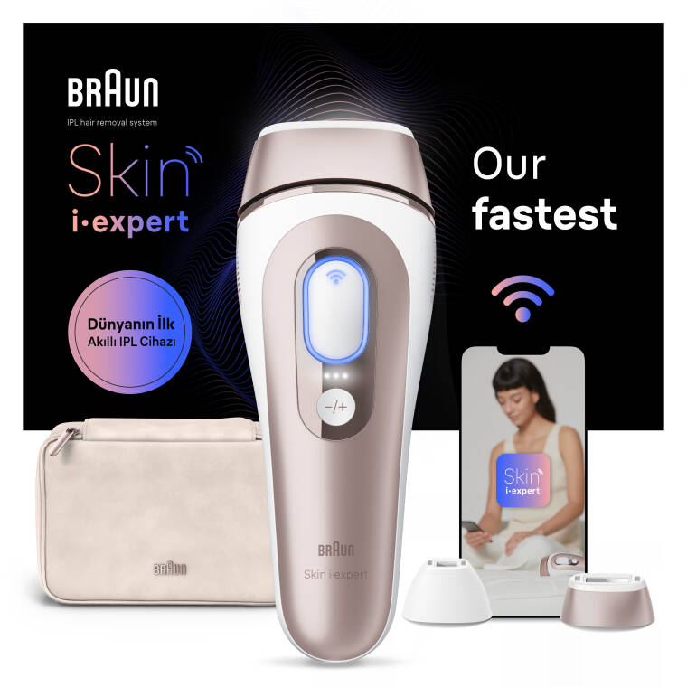 Braun IPL Skin i·expert, Evde Tüy Alma, Ücretsiz Uygulama, Çanta, Gillette Venus, 2 Başlık, PL7147 - 1