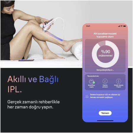 Braun IPL Skin i·expert, Evde Lazerle Tüy Alma, App ile, Çanta, Gillette Venus, 3 Başlık, PL7321 - 3