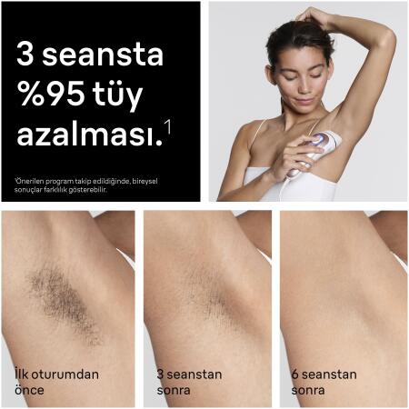 Braun IPL Skin i·expert, Evde Lazerle Tüy Alma, App ile, Çanta, Gillette Venus, 3 Başlık, PL7321 - 5