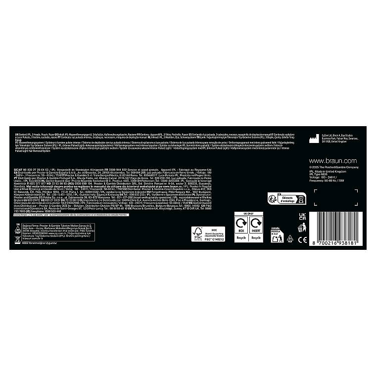 Braun IPL Skin i·expert, Evde Lazerle Tüy Alma, App ile, Çanta, Gillette Venus, 4 Başlık, PL7431 - 10