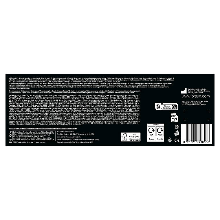 Braun IPL Skin i·expert, Evde Tüy Alma, Ücretsiz Uygulama, Çanta, Gillette Venus, 3 Başlık, PL7257 - 10