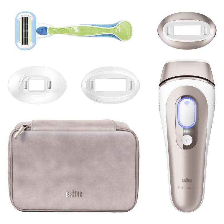 Braun IPL Skin i·expert, Evde Tüy Alma, Ücretsiz Uygulama, Çanta, Gillette Venus, 3 Başlık, PL7253 - 8