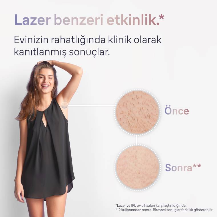 Braun IPL Skin i·expert, Evde Tüy Alma, Ücretsiz Uygulama, Çanta, Gillette Venus, 3 Başlık, PL7253 - 4