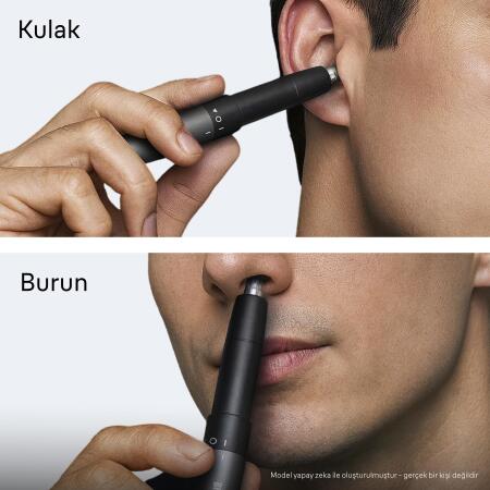 Braun Kulak ve Burun Düzeltici, Cep Boyutu, Çift Bıçak, SkinGentle, EN20 - 5