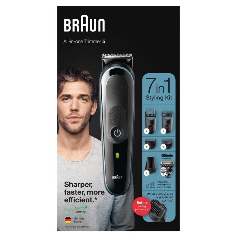 Braun MGK 5345 Erkek Bakım Kiti 7'si 1 Arada Şekillendirici + Gillette Hediye - 8