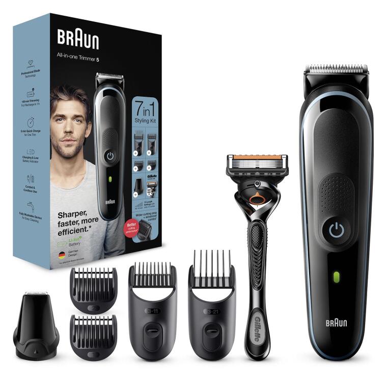 Braun MGK 5345 Erkek Bakım Kiti 7'si 1 Arada Şekillendirici + Gillette Hediye - 6