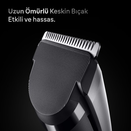 Braun Saç Kesme Makinesi Series 7, +5 Aksesuar, Ömür Boyu Keskin Bıçak, 17 Uzunluk, HC7590 - 3