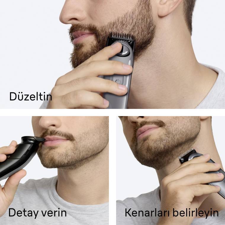 Braun Sakal Düzeltici Series 3, +5 Aksesuar, 40 Uzunluk, Keskin Bıçak, BT3560 - 5